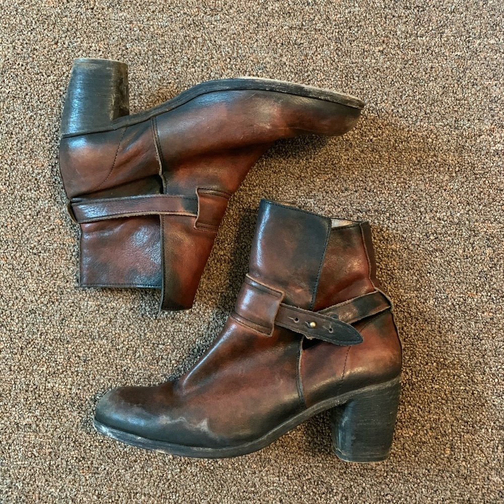 Brown leather Free People boots